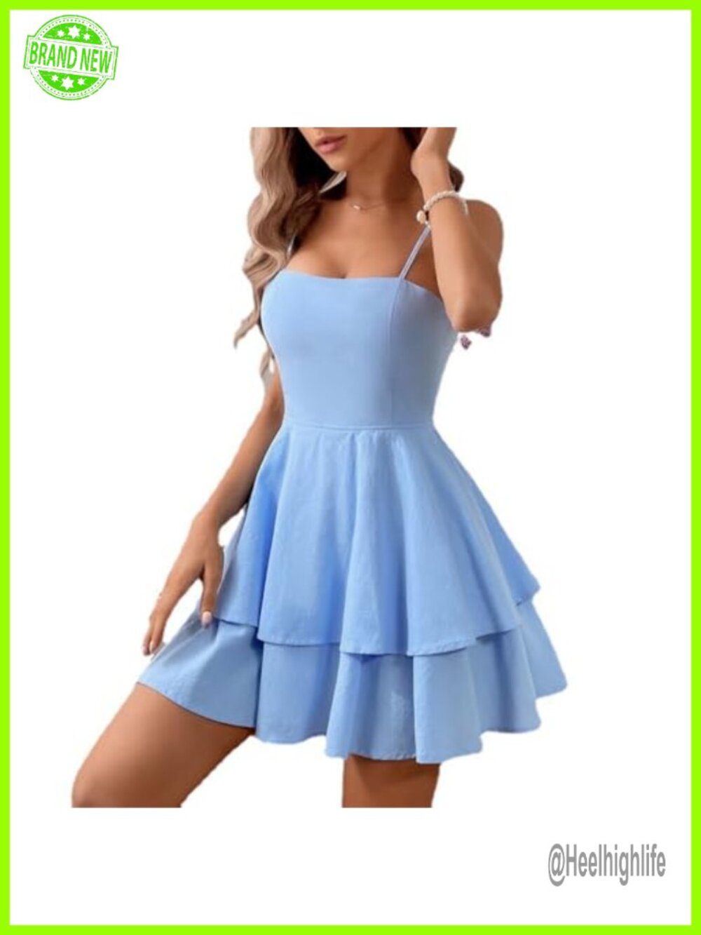 Women's Backless Bow Tie Halter Dress with Adjustable Straps - Picture 2 of 6